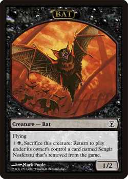 MTG X4 Bat Token 1/1 NM/M Magic the Gathering