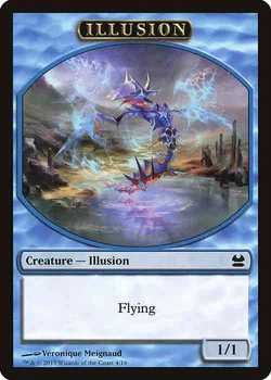 1/1 Blue Illusion Creature Token