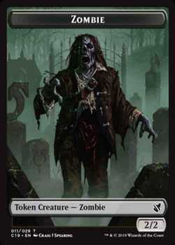 2 2 Black Zombie Creature Token Mtg Onl Tokens