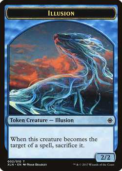 2/2 Blue Illusion Creature Token