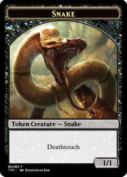 Mrm fr/vf token-token snake deathtouch snake deadly contact 1/1 mtg jou.