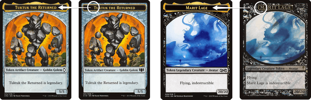 How the design of MTG token card frames have evolved | MTG.onl Tokens